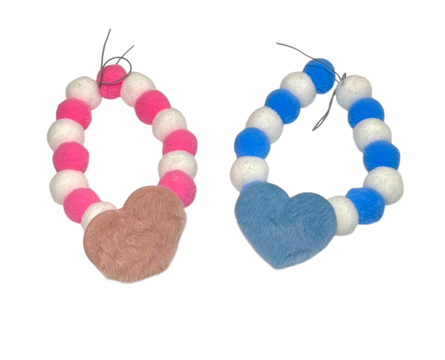 Valentine’s Pom Collar Two Pack