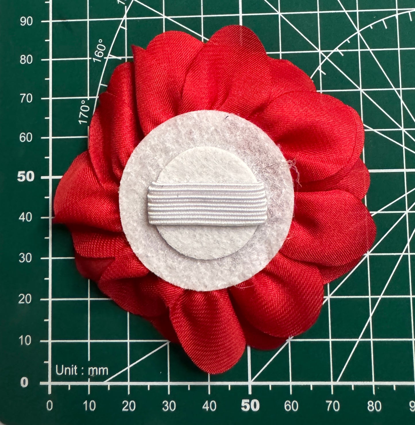 10 x Diamonte Rose Mix Collar Flowers