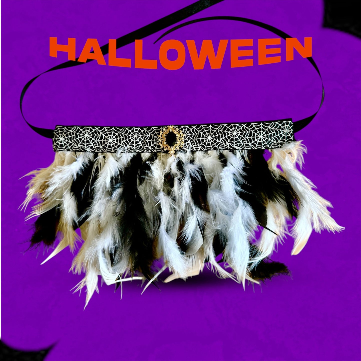 Halloween Feather Frill