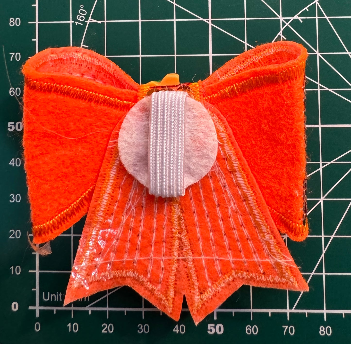 9 x Halloween Embellished Sequin Collar Bows