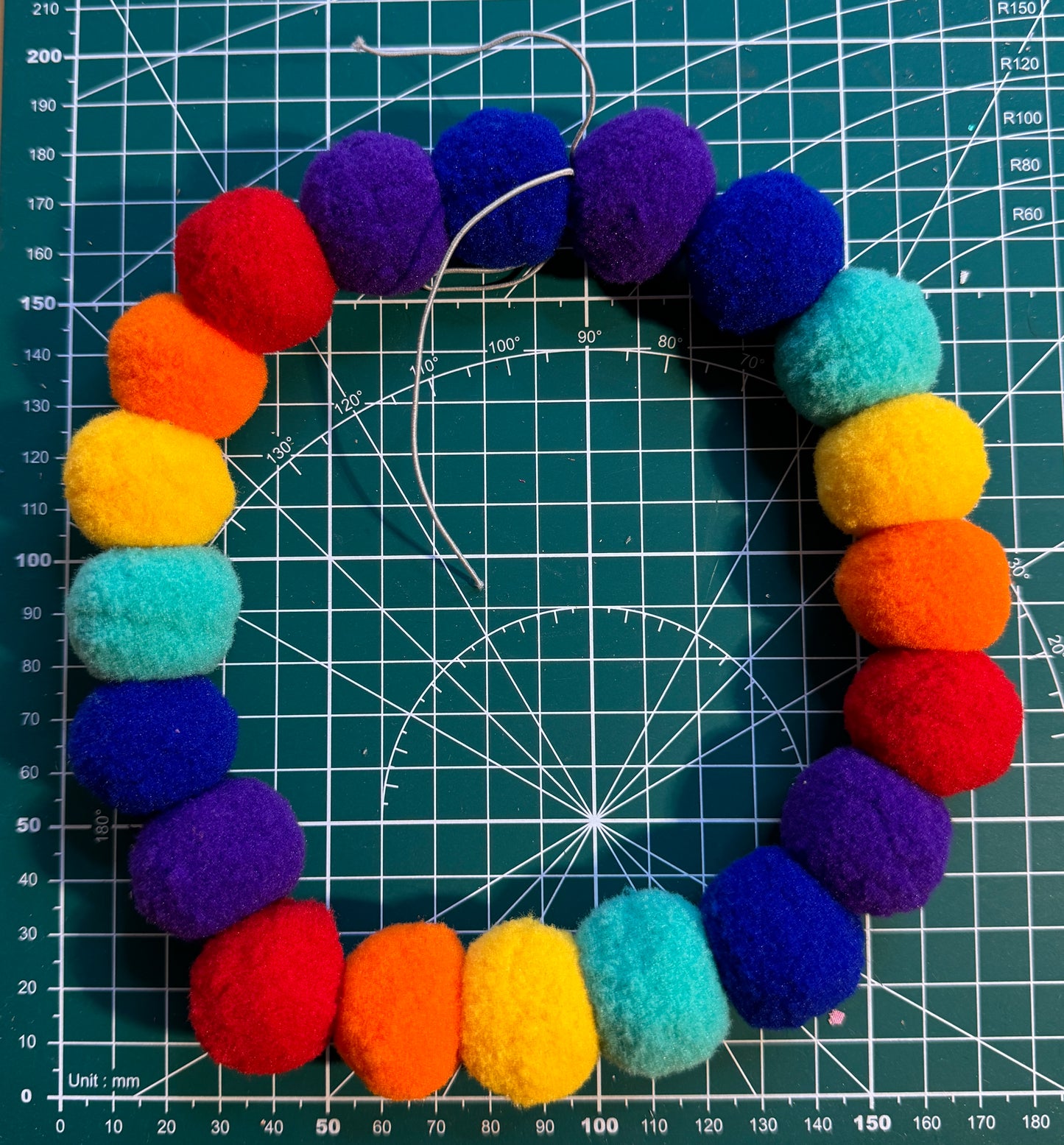 6 x Pom Pom Necklaces