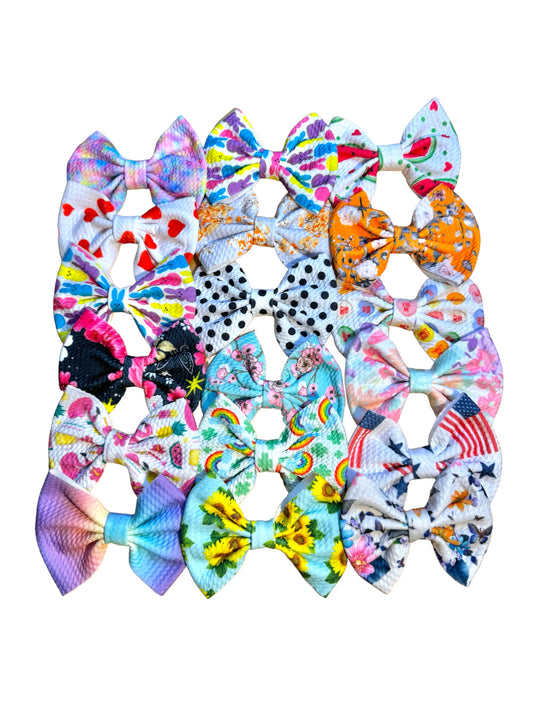 12 x Summer Collar Dickie Bows